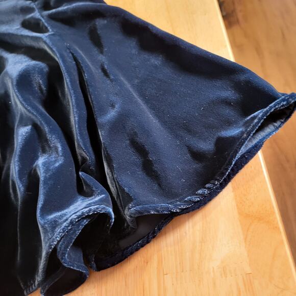 Free People Emerald Green Velvet Tank Mini Dress XS Adjustable - Picture 3 of 10